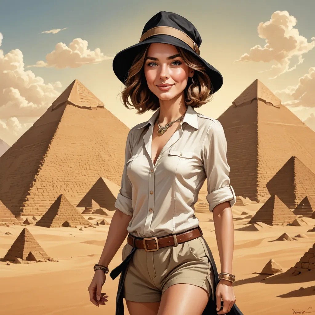 Caricature, 1920’s, Adventure, Pyramids, Chase Avatar Maker