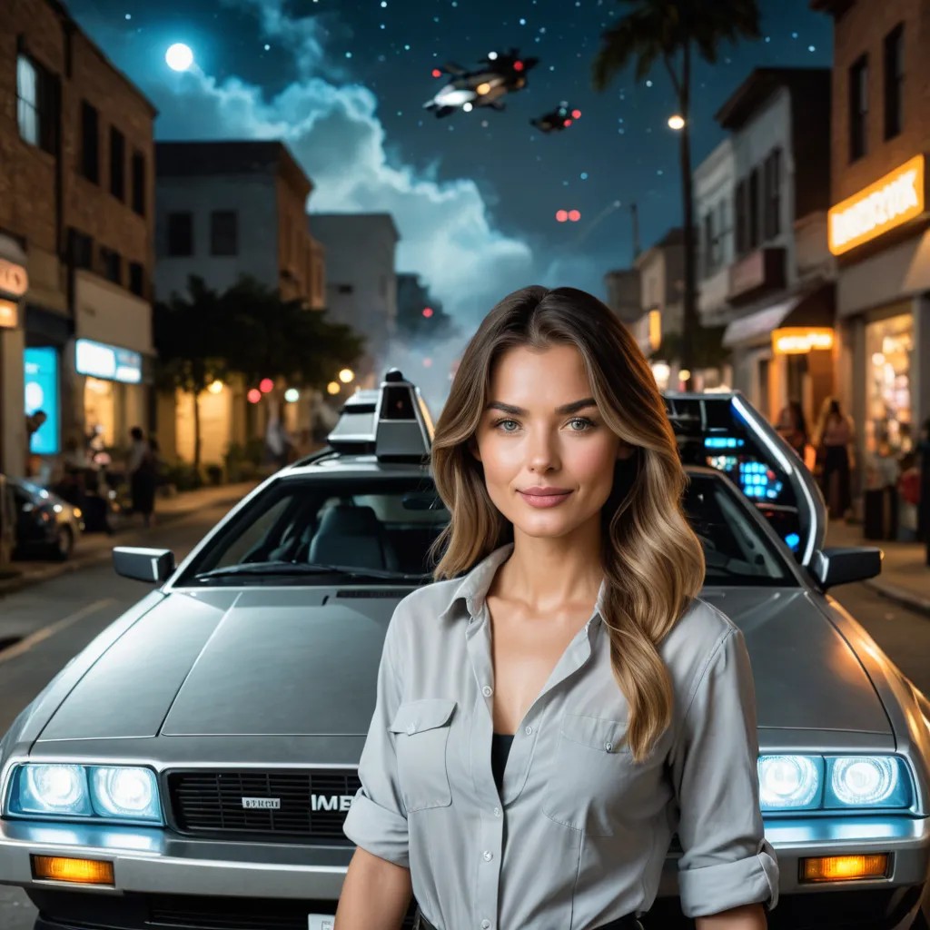 DeLorean DMC-12 in the Background Avatar Maker