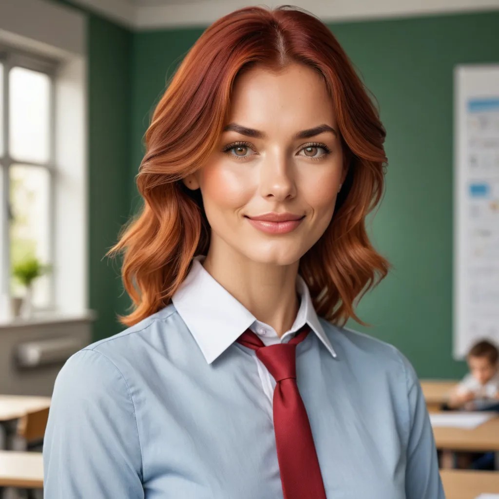 Red Haired Male Teacher Avatar Maker