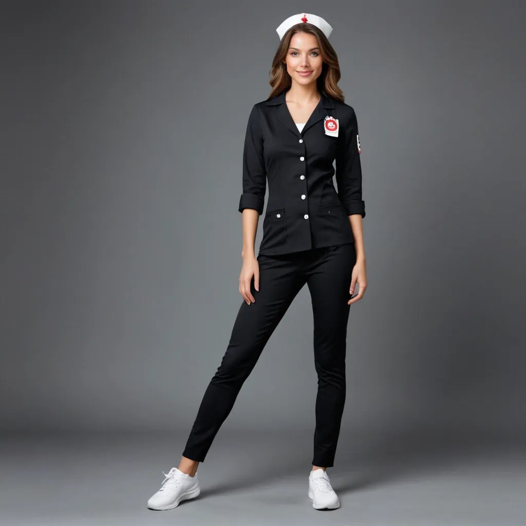 Nurse Black Outfit Avatar Maker