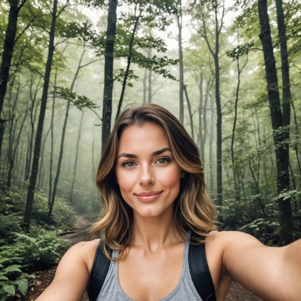 One Handed Selfie in the Smoky Mountains Avatar Maker