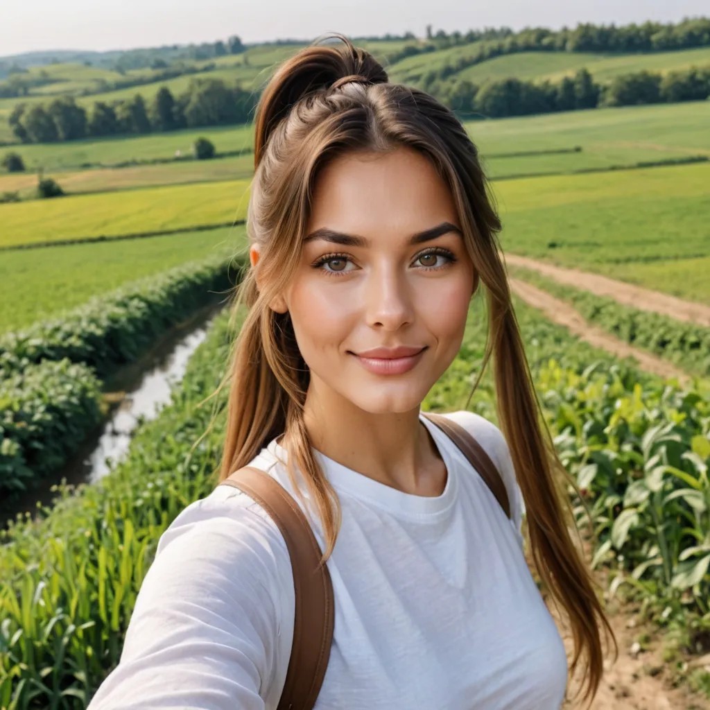 Ponytail, Countryside, Selfie Avatar Maker