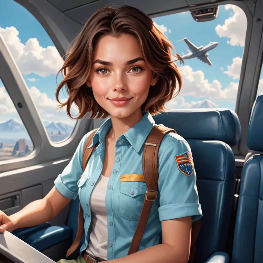 A Boy Flies a Plane Avatar Maker