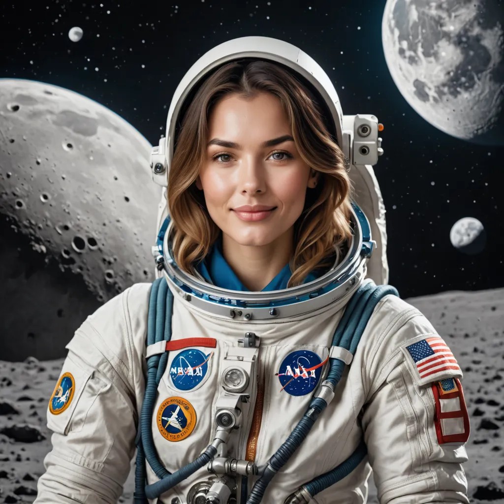 Cosmonaut on the Moon Avatar Maker