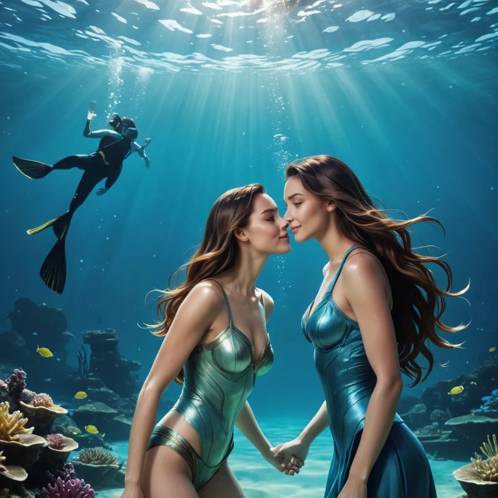 Couple Under Water Avatar Maker