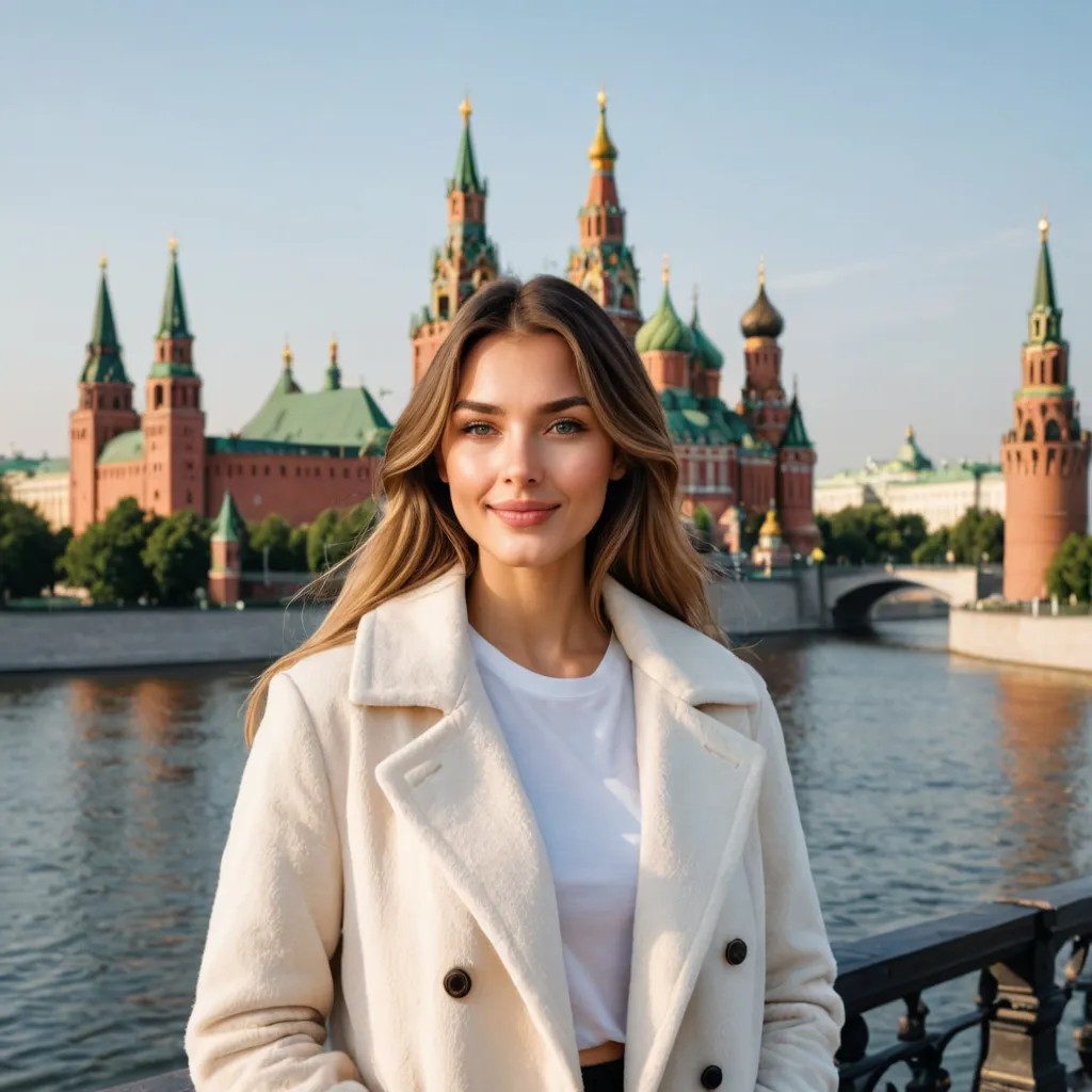 Girl on the Background of the Kremlin Avatar Maker