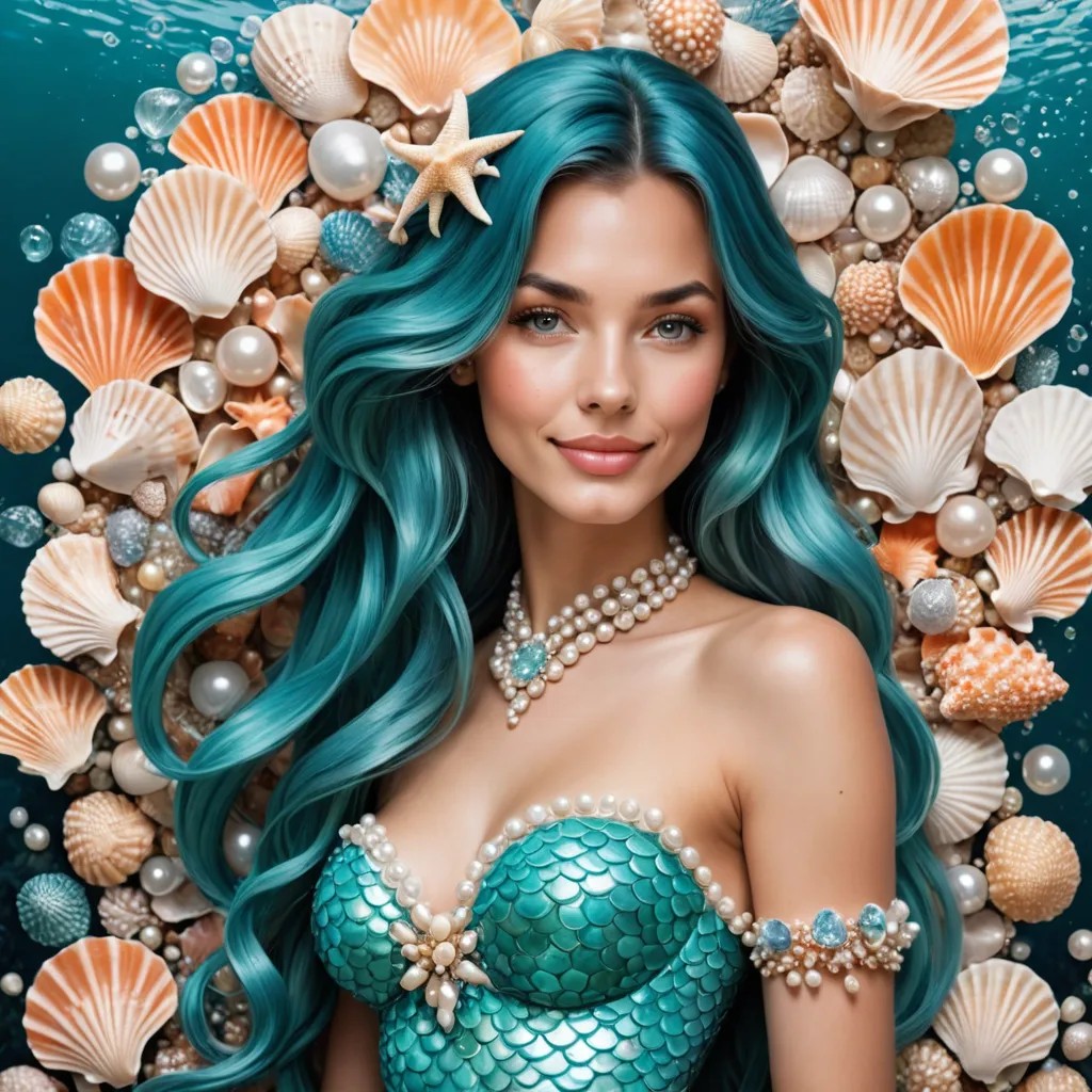 Mermaid Seashells and Pearls Avatar Maker