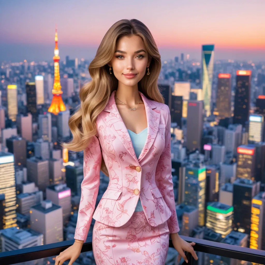 Converted Millionaire Barbie Tokyo Skyline avatar