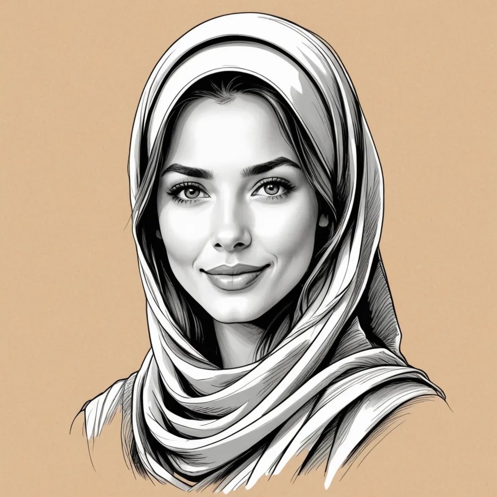 Converted Muslim Mijabi Women Pen Sketch avatar