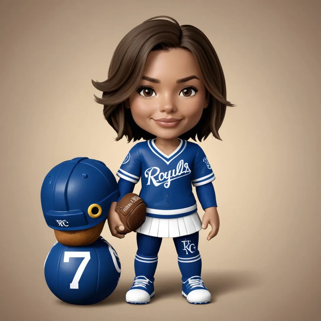 Sackboy with a KC Royals Number 7 Jersey Avatar Maker