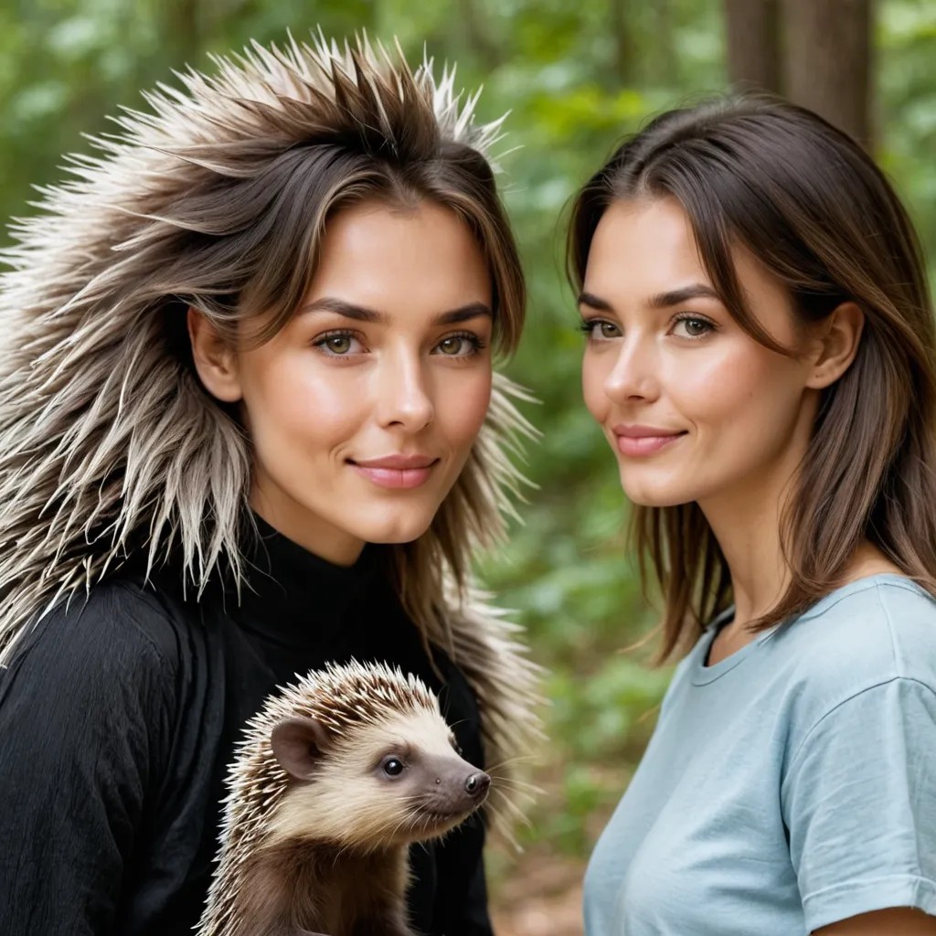 The Boy Looks at the Porcupine Avatar Maker