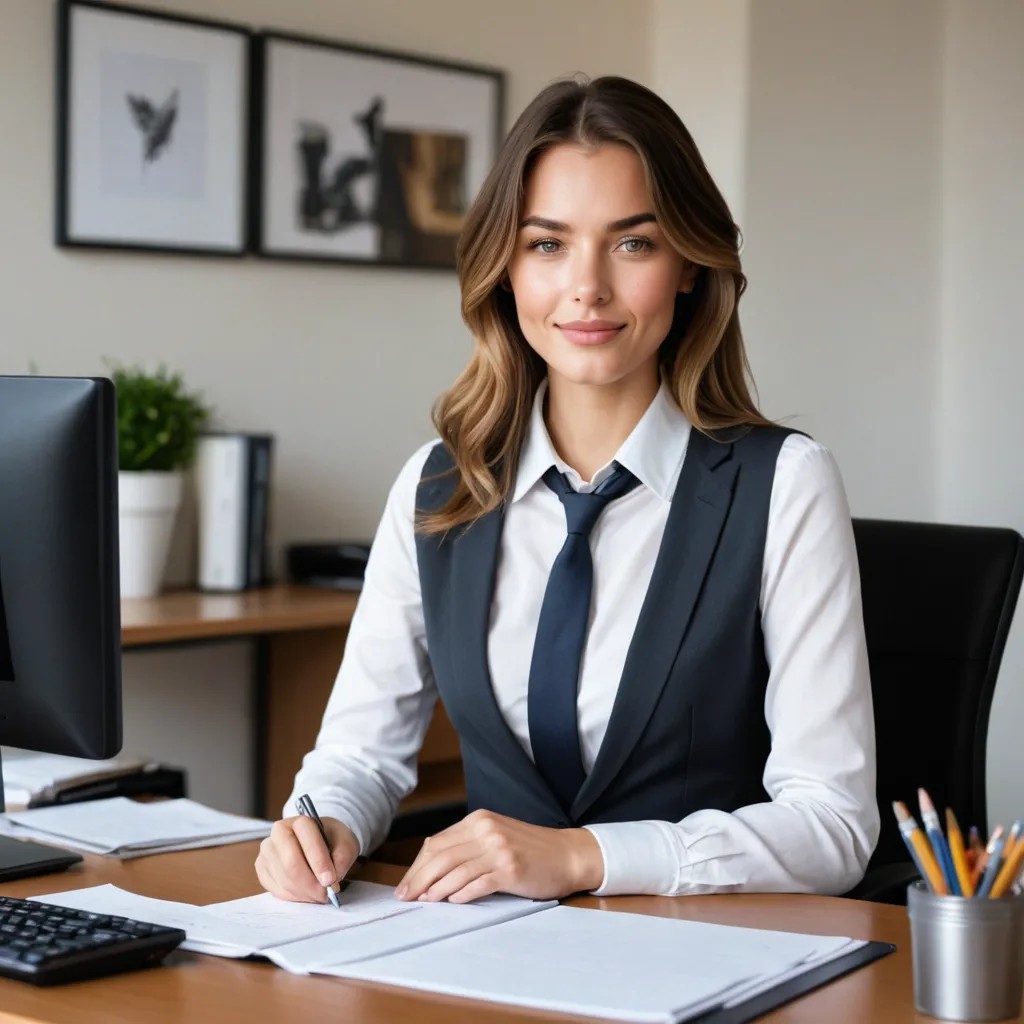 Un Jeune Homme Habillé De Classe Dans Un Bureau Avatar Maker