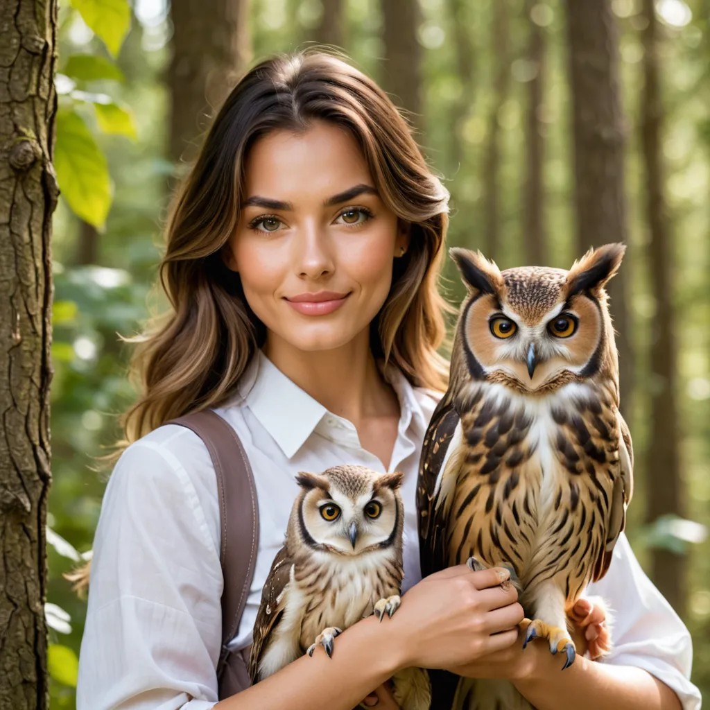 Feeds an Owl Cubs Avatar Maker