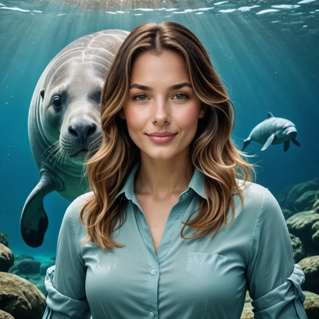 Manatee in Ocean Avatar Maker