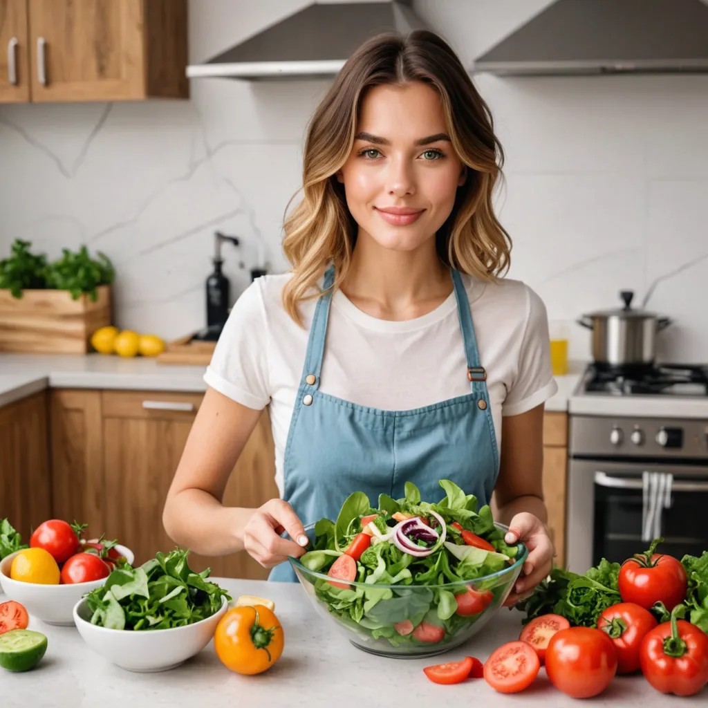 The Girl Is Making a Salad Avatar Maker