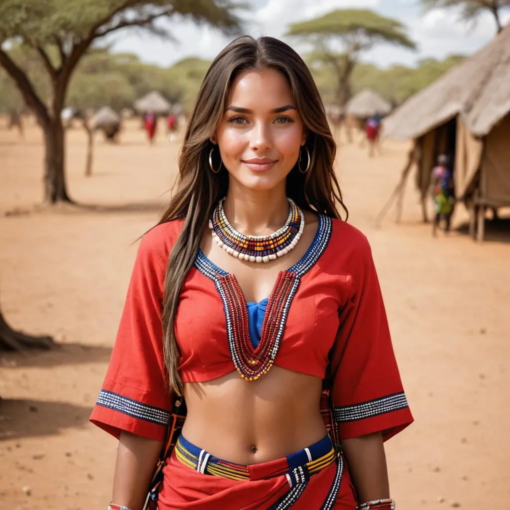 A Girl with a Traditional Maasai Outfit Avatar Maker
