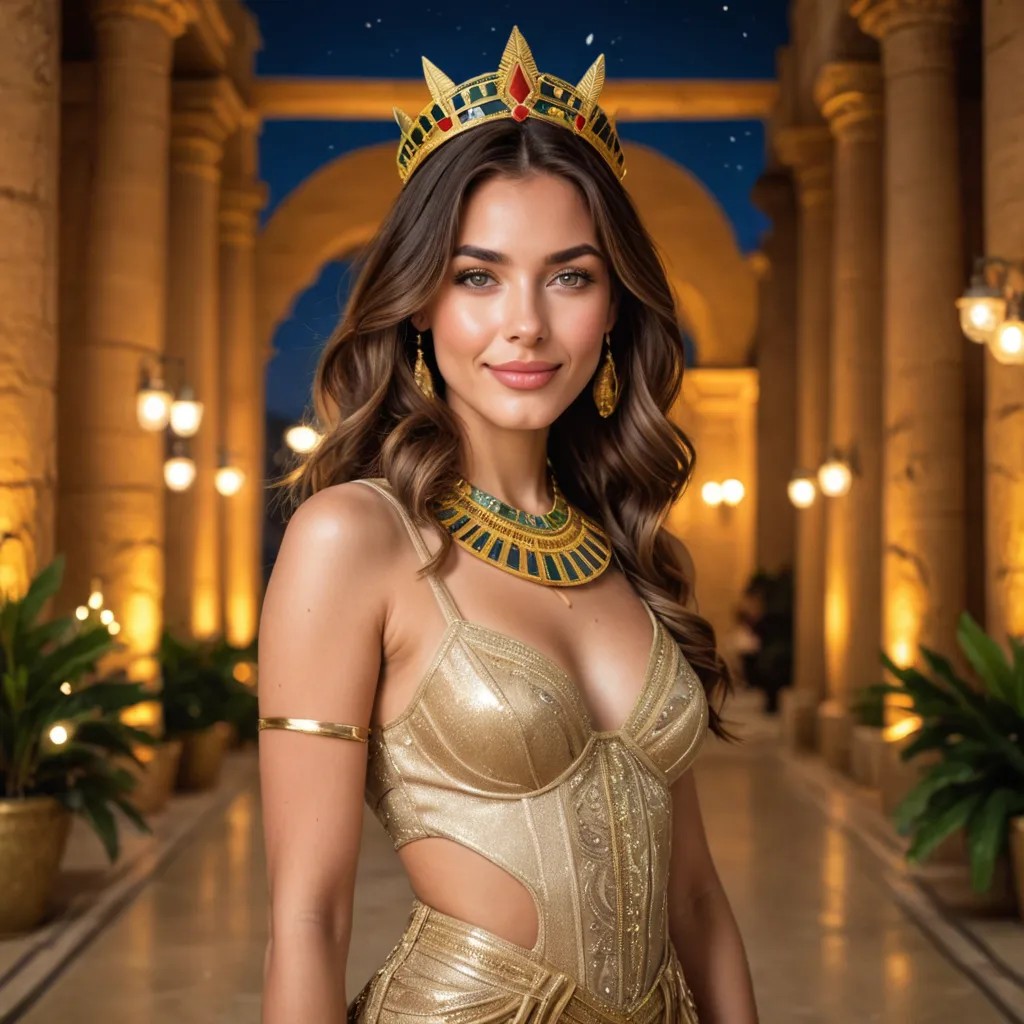 Girl in Egypt on the Christmas Party Avatar Maker