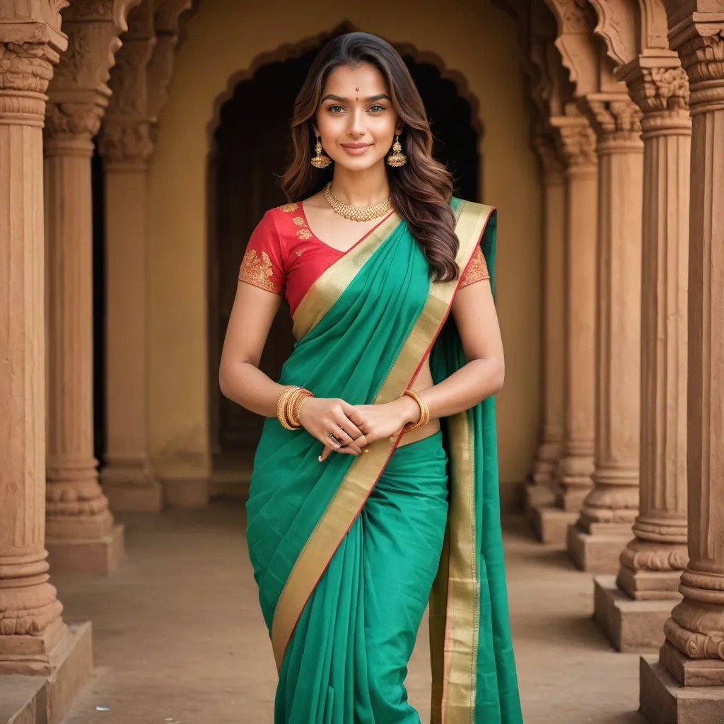 South Indian Women Wear Saree Avatar Maker