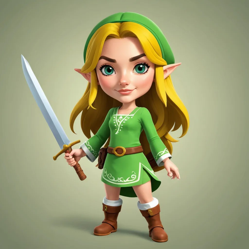 Nintendo Zelda Link Cartoon Wind Waker Avatar Maker
