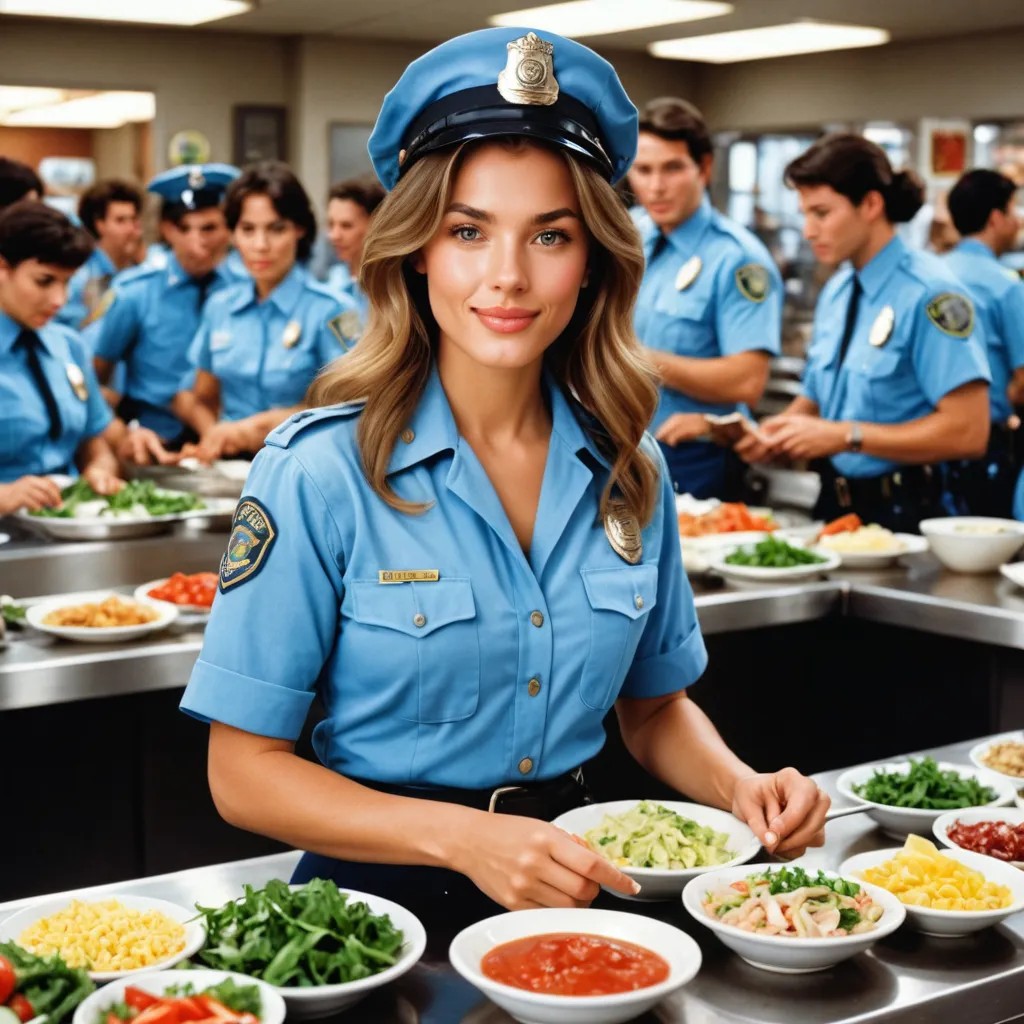 Blue Oyster Salad Bar Scene from 1984 Police Academy Avatar